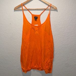 BDG Gauzy Orange Racerback Tank